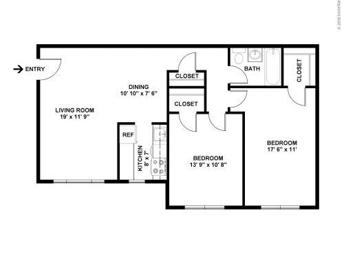 Verona at Suitland Metro - Colleseum - 2 bed - 1 bath - 960 sf