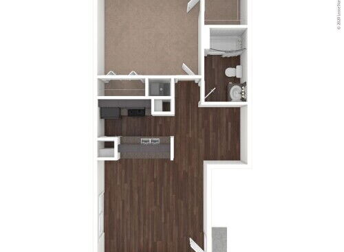 Forest Oaks - A3 - 1 bed - 1 bath - 700 sf