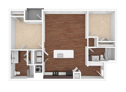 The Studio at Thinkeast - B360 - 2 bed - 2 bath - 1149 sf
