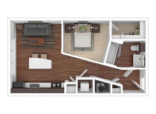The Studio at Thinkeast - Studio - Studio bed - 1 bath - 583 sf
