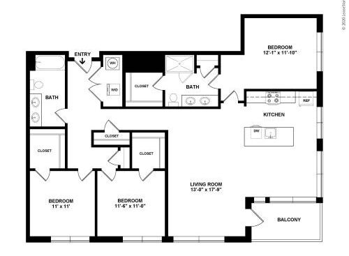 Bridge Park - Williams - 3 bed - 2 bath - 1631 sf