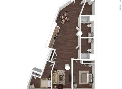 Liberty Lofts - WinnStone 2 Bed / 2 Bath Den - 2 bed - 2 bath - 1306 sf