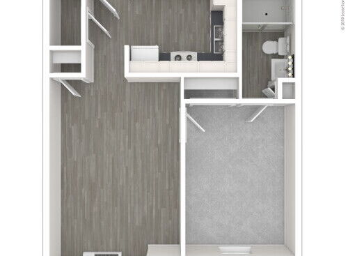 Ravenswood Station - 1 Bedroom B - 1 bed - 1 bath - 598 sf