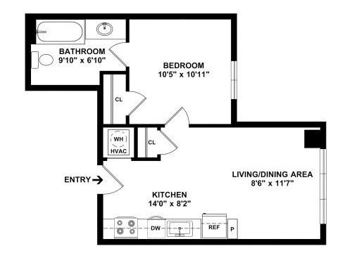 Lyon - 1 Bed, 1 Bath