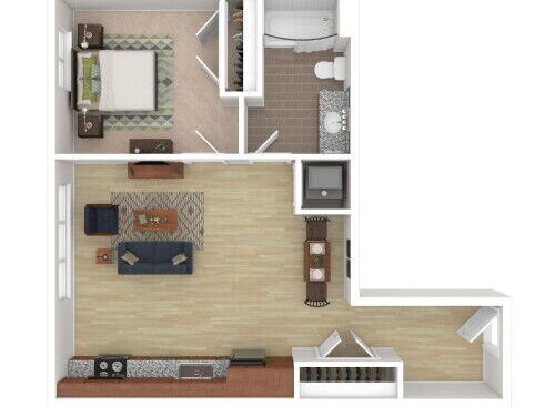 Fairfax - 1 Bed, 1 Bath