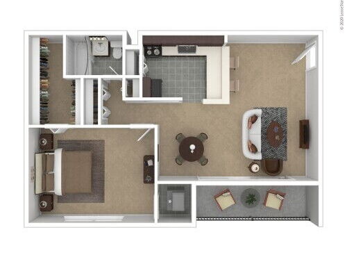 Verona at District Heights - Pisa - 1 bed - 1 bath - 770 sf