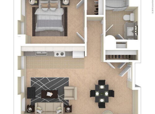 Landmark at Sibley Square - One Bedroom/One Bathroom - 1 bed - 1 bath - 630 sf