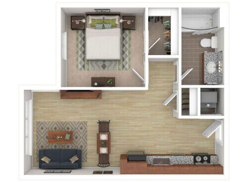 Mosaic - 1 Bed, 1 Bath