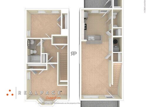 Rockview II - 2 Bedroom - 2 bed - 1 bath - 982 sf