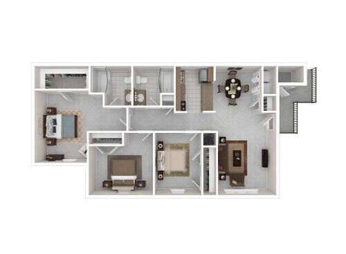 Mountain Ridge - 3BR/2BA - 3 bed - 2 bath - 1159 sf