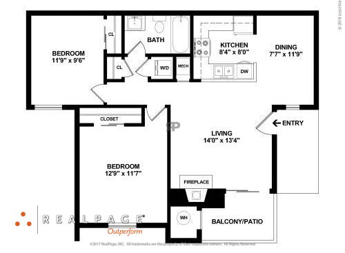 VILLA MEDANOS APARTMENTS - 2 BED 1 BATH - (income restrictions apply) - 2 bed - 1 bath - 815 sf