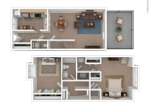 Dreshertowne - Bala - 2 bed - 1.5 bath - 1184 sf