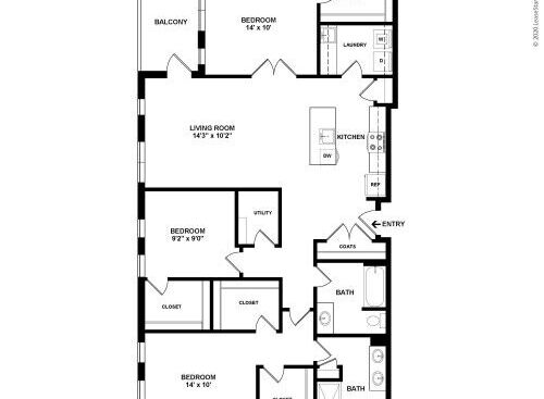 Bridge Park - Telford - 3 bed - 2 bath - 1761 sf