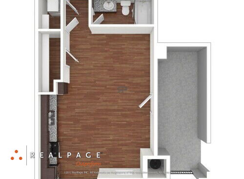 Hollister Village - Plan S2 - Studio bed - 1 bath - 570 sf
