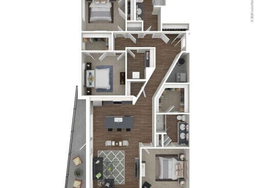 Bridge Park - Weston - 3 bed - 2 bath - 1733 sf