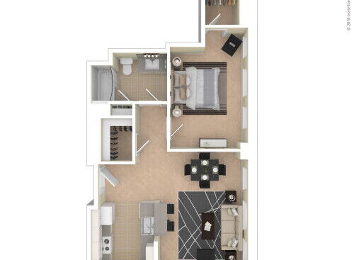 Landmark at Sibley Square - One Bedroom/One Bathroom - 1 bed - 1 bath - 630 sf