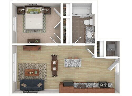 Wilson - 1 Bed, 1 Bath