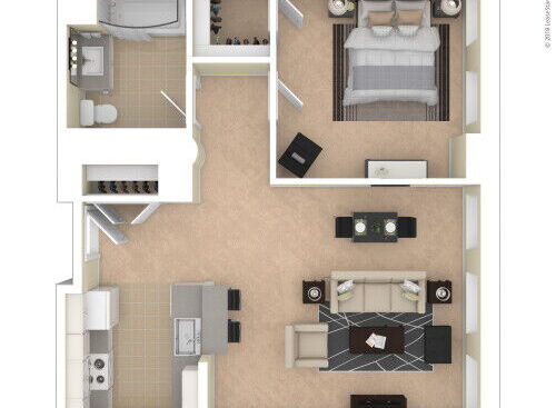 Landmark at Sibley Square - One Bedroom/One Bathroom - 1 bed - 1 bath - 630 sf