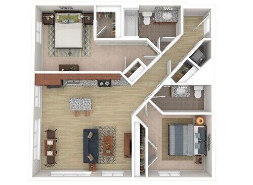 Ashton - 2 Beds, 1.5 Baths