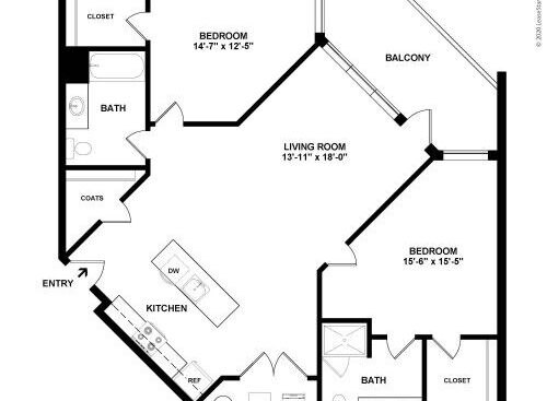 Bridge Park - Mohr - 2 bed - 2 bath - 1257 sf