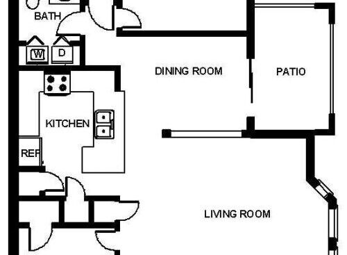 One Bedroom w/ Study - Renovated : Beds - 1: Baths - 1.5: SqFt Range - 975 to 975