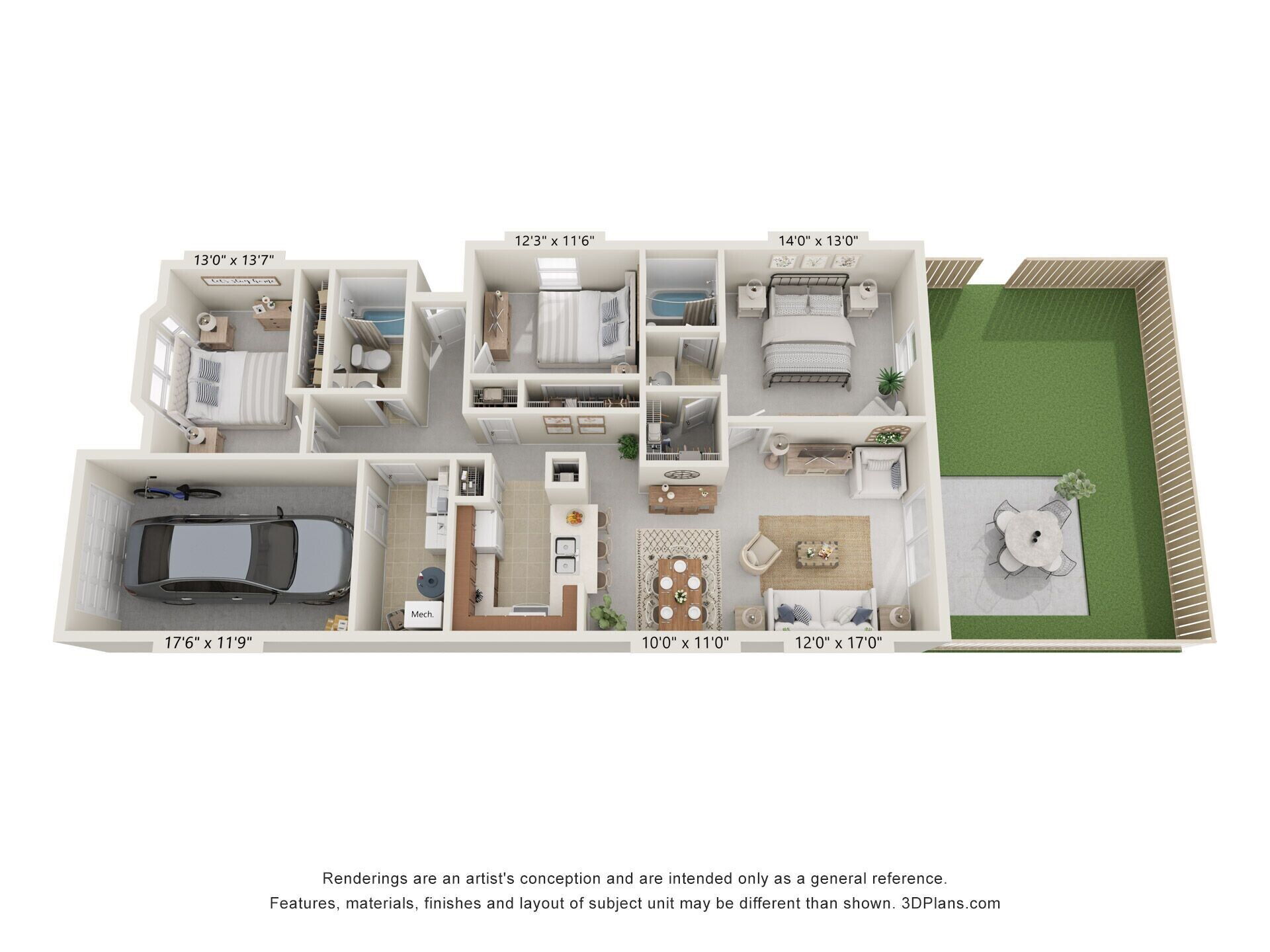 Extra Large - Renovated floor plan