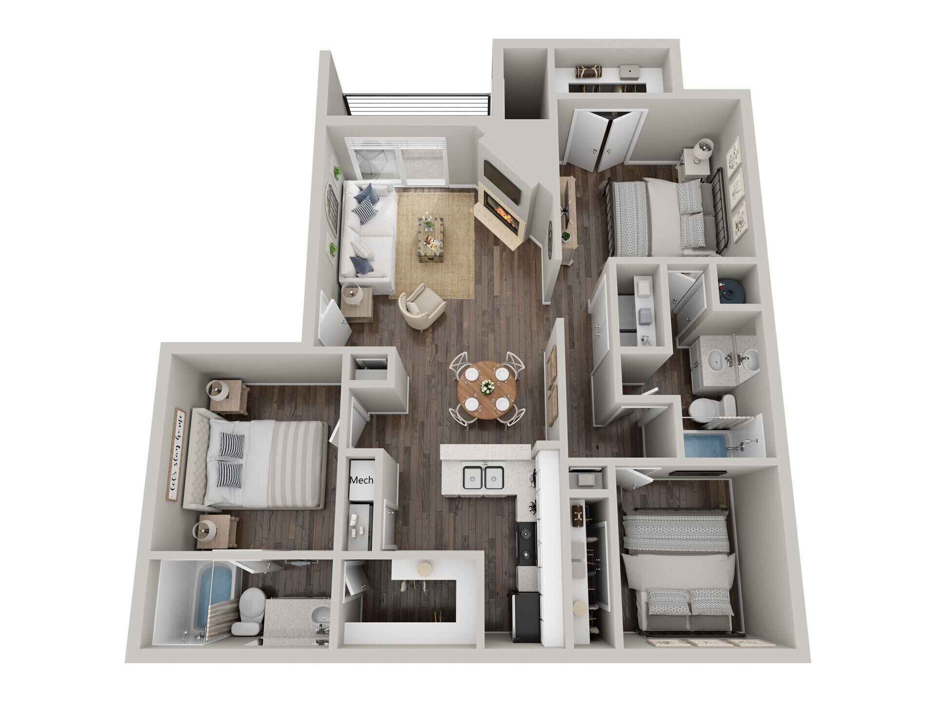 3x2 floor plan
