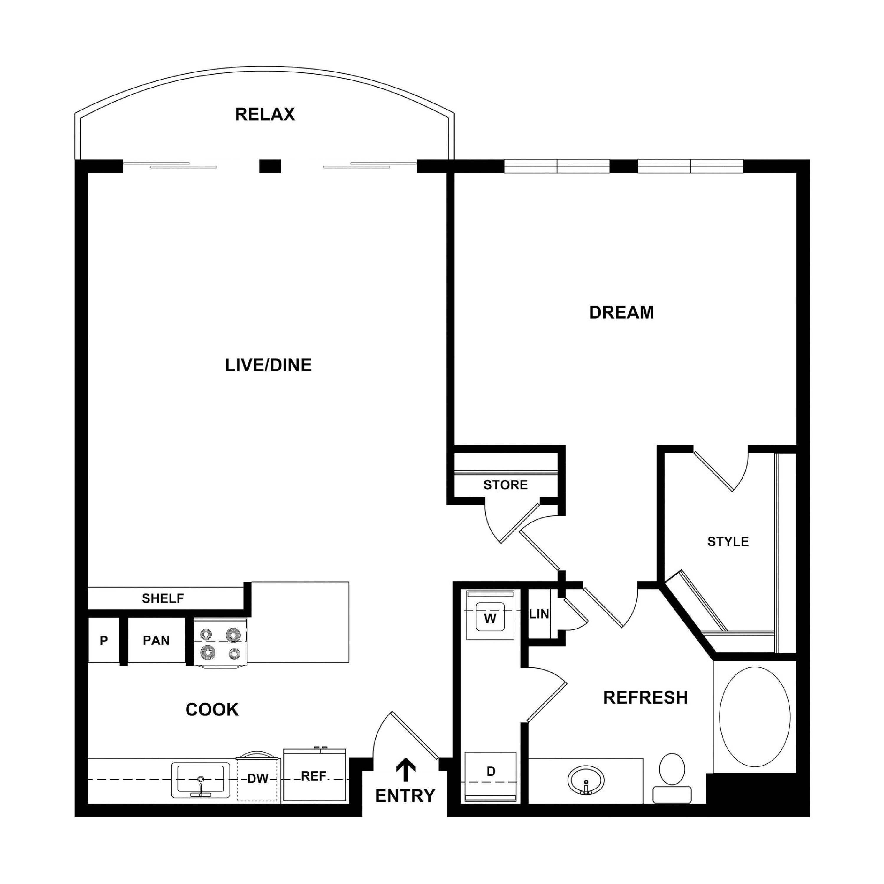 A1 floor plan