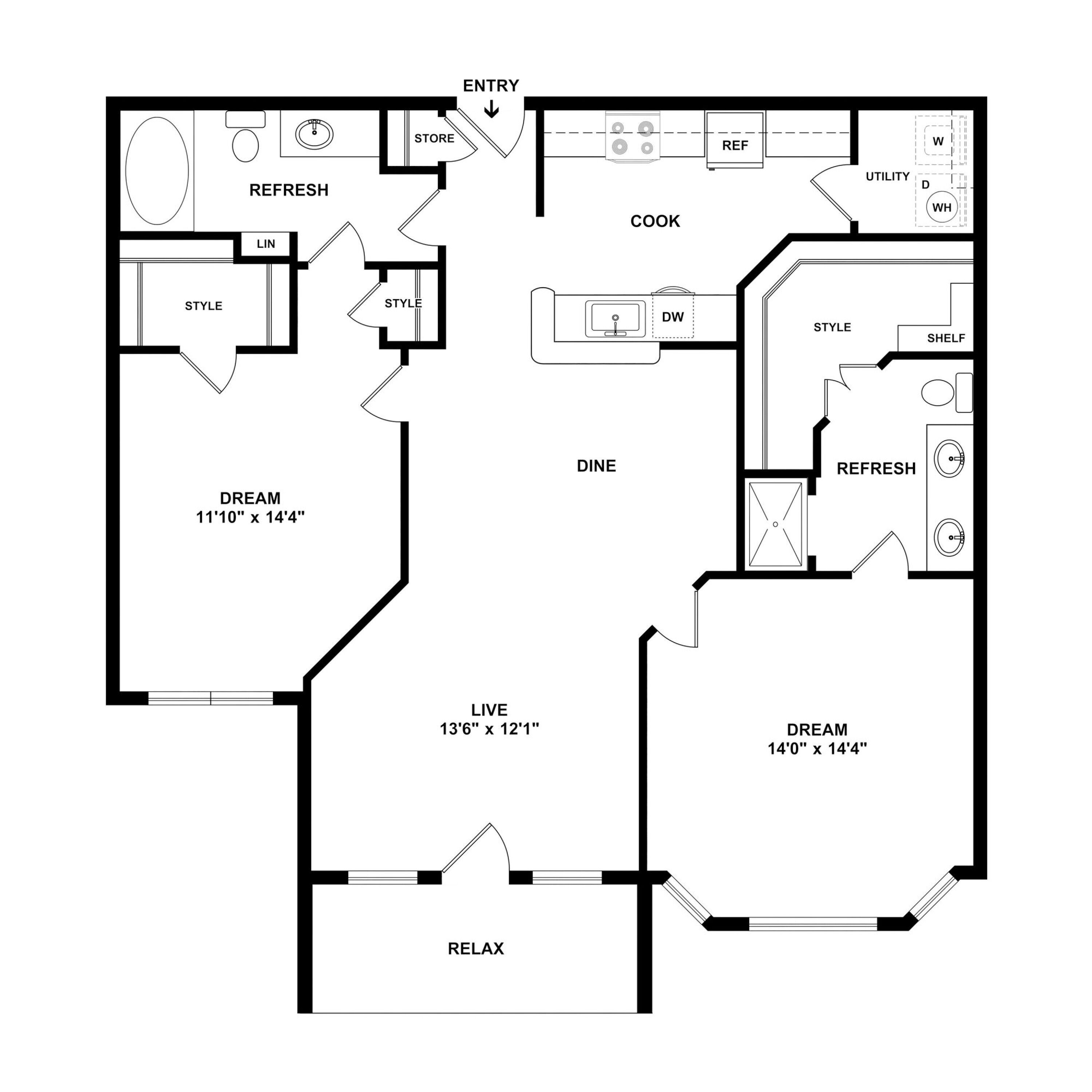 B2 floor plan
