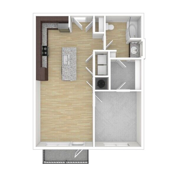 1a: Standard One Bedroom