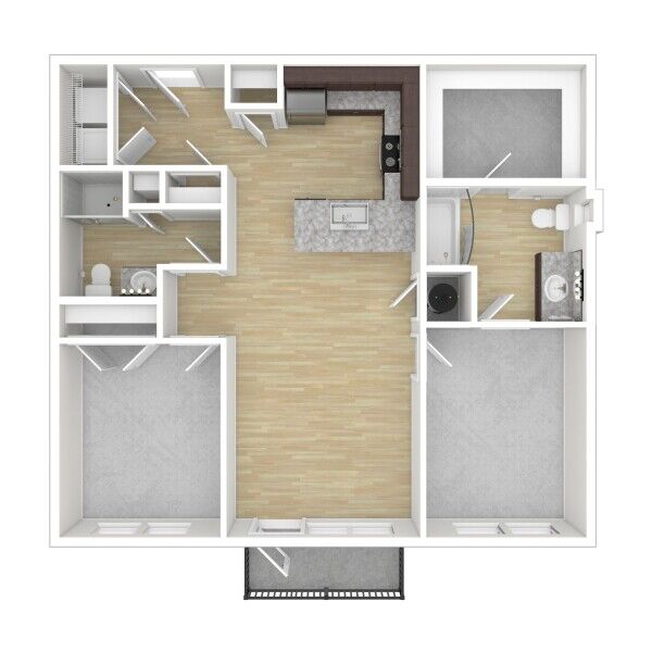 2a: Standard Two Bedroom