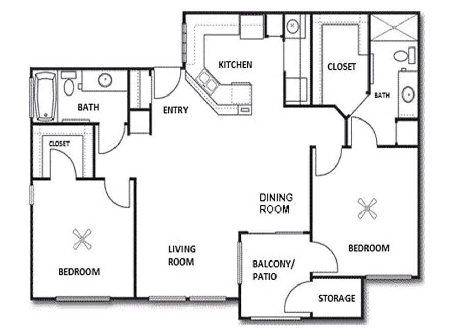 Floor-plan diagram at La Serena at Toscana.