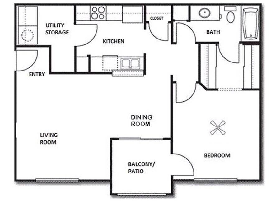 Floor-plan diagram at La Serena at Toscana.