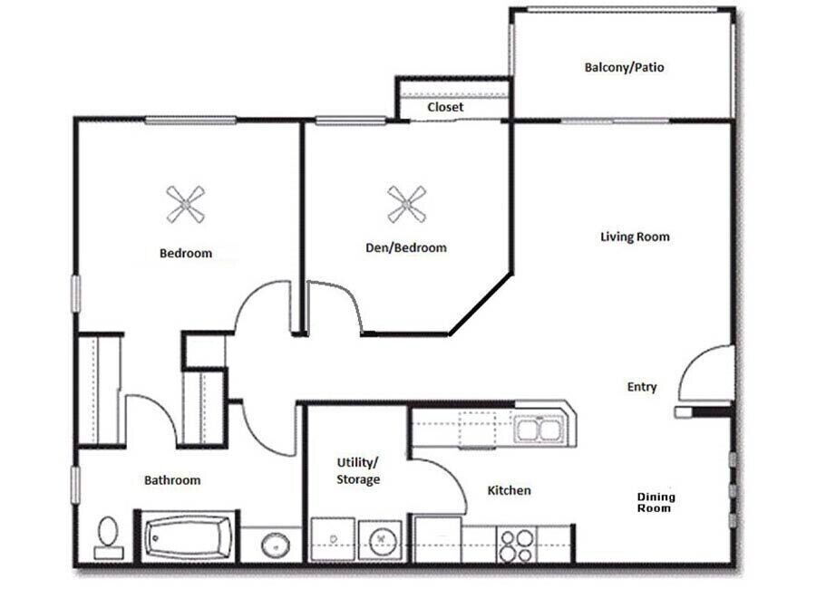 Floor-plan diagram at La Serena at Toscana.